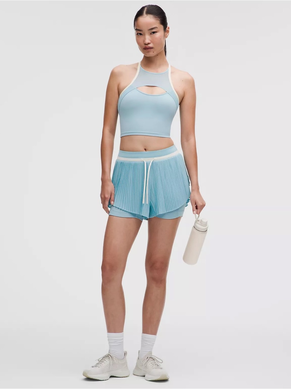 NWT Lululemon Ace Advantage High-Rise Pleated Tennis Short Size Large